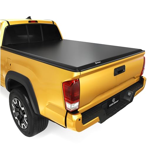YITAMOTOR Soft Tri-Fold Tonneau Cover Fits for Toyota Tacoma 5ft Bed 2016-2023 (Excl. Trail Edition) Effortless Installation 5' Soft 3-Fold 2016-2023
