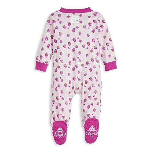 Image of Burt's Bees Baby unisex-baby Sleep & Play, Organic One-piece Romper-jumpsuit Pj, Zip Front Footed Pajama