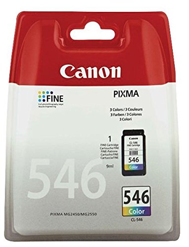 Cartouche encre Canon CL-546 imprimante jet d'encre tricolore