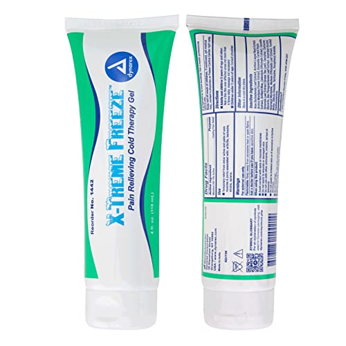 Dynarex X-treme Freeze Pain Relieving Cold Therapy Gel 4oz. Tube 1442