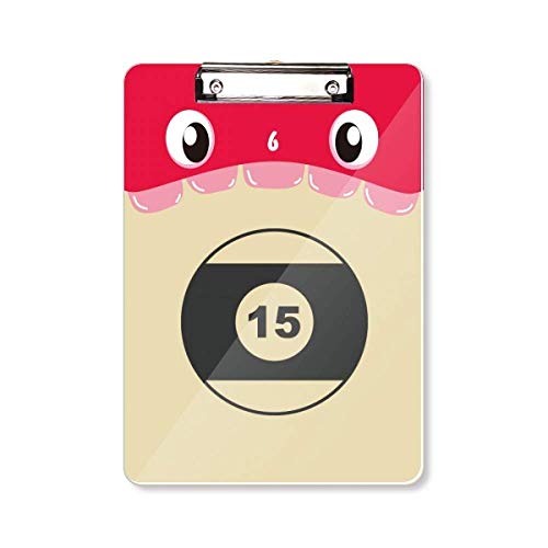 Porte-bloc de billard au motif géométrique pour club et tournoi A4