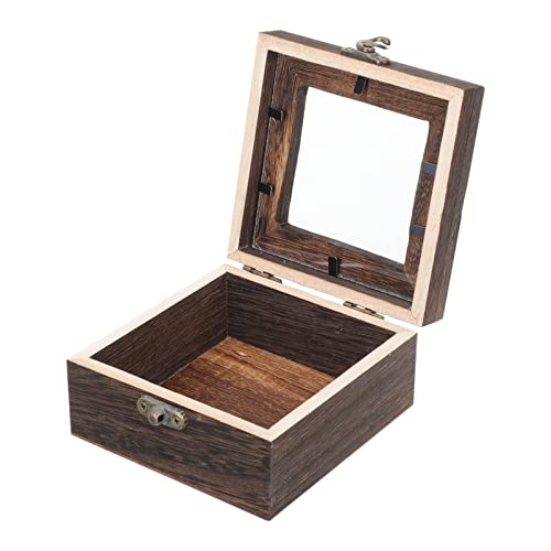 iplusmile Box Specimen Box Entomology Kit Specimen Container Jewelry Necklace Organizer Wood Jewelry Glass Wood Picture Frame Display Case Plant Clamshell Display Board Acrylic