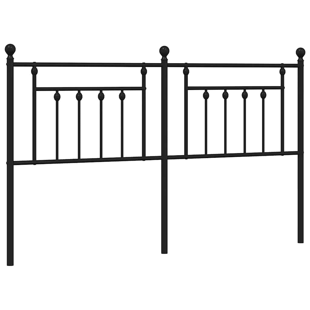 vidaXL Testiera di Ricambio in Metallo Nero 180 cm