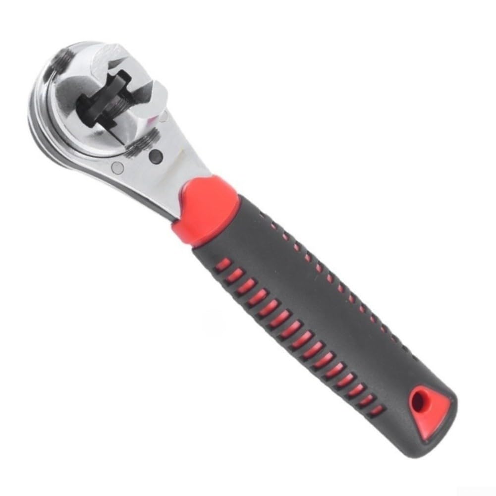 Clé à cliquet à douille réglable 6,35-22,2 mm Yhenlovtt pour systèmes Forte 72 dents