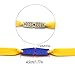 DZS Elec 12pcs Folding Yellow Flat Elastic Band 0.75mm Thickness Replacement Flat Rubber Bands for Slingshot Catapult
