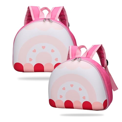 Image of BEMBIKA Kindergarten Bag Korean Style kindergarten backpack Stylish School Bags For Kids curved shoulder straps Perfect Toddler Backpack Design (Roll Cake)