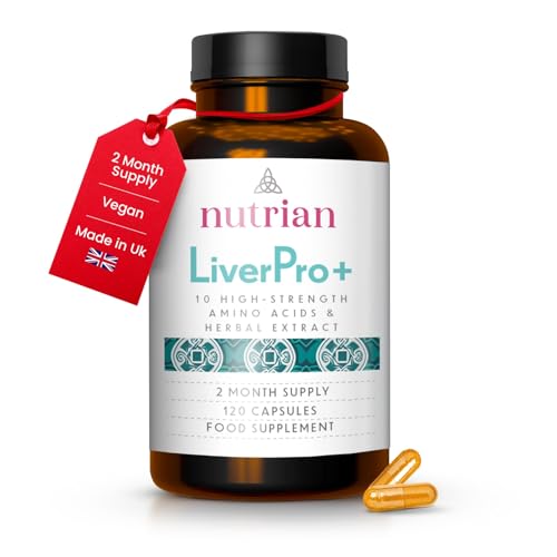 Nutrian Liver Supplement -120 Veg Caps – Liver Cleanse Detox and Repair Blend with Milk Thistle Seed, Turmeric, Dandelion, Artichoke & Ginger Extract - Essential Liver Health Support for Men & Women