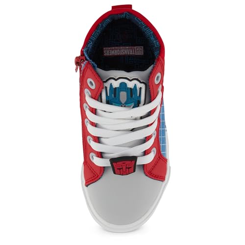 Transformers Boys High Top Sneaker - Optimus Prime Shoes - Optimus Prime, Megatron, Bumblebee Lace Up High Top Sneaker4