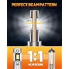 forenner Fahren H11 9005 Fog Light Bulbs, H8 9005 100000LM Bulbs with 6500K Cool White Light, IP68 Waterproof, Plug and Play, pack of 4