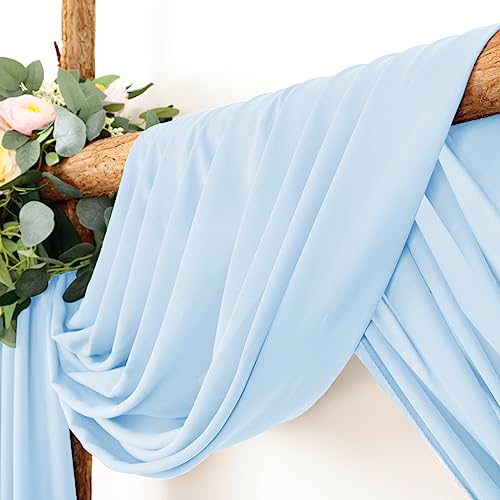 Tela para Arco de Boda LINXTAR 30'' x 18FT Baby Blue miniatura 2