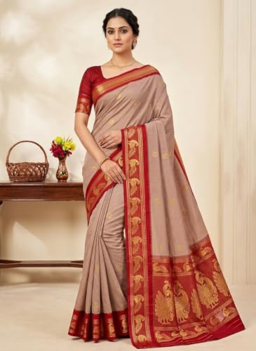 Generic gold narayanpet silk saree in art silk – image 3