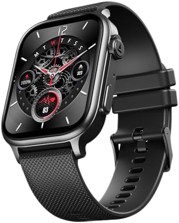 Boat New Launch Storm Infinity Max, 20 Days Maximum Battery, Biggest Battery Capacity Ever! 2.01" (5.1cm) Display, Functional Crown, AI Nudges, BT Calling, Smart Watch for Men & Women (Black)