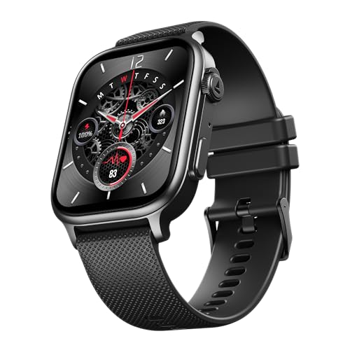 Boat New Launch Storm Infinity Max, 20 Days Maximum Battery, Biggest Battery Capacity Ever! 2.01" (5.1cm) Display, Functional Crown, AI Nudges, BT Calling, Smart Watch for Men & Women (Black) view 1