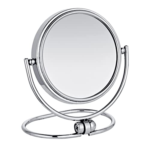 Espejo de maquillaje redondo con aumento 3X y 1X