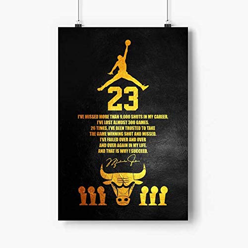 Lilian Ralap Jordan 23 Fan Wear Vintage Poster Paper Michael-Jordan Jordan Quote Poster - Wall Posters Paper, Holidays Husband Gift, Grandson Gift Poster, Holiday Son Gift