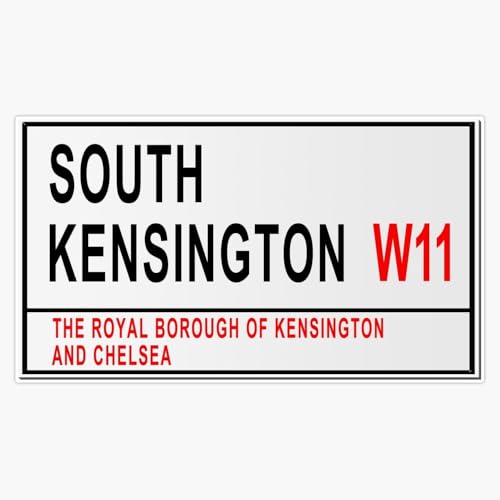 South Kensington Street Sign London Sticker Decal Laptop Car Window Vinyl 5"
