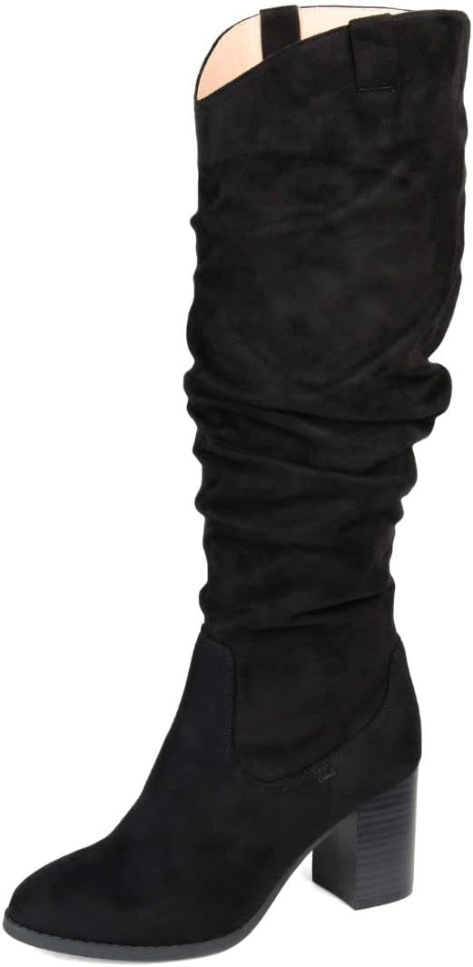 Journee Collection Women's Aneil Stacked Heel Knee High Boots