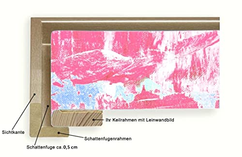 Schattenfugenrahmen myposterframe Canvas 70 x 140 cm