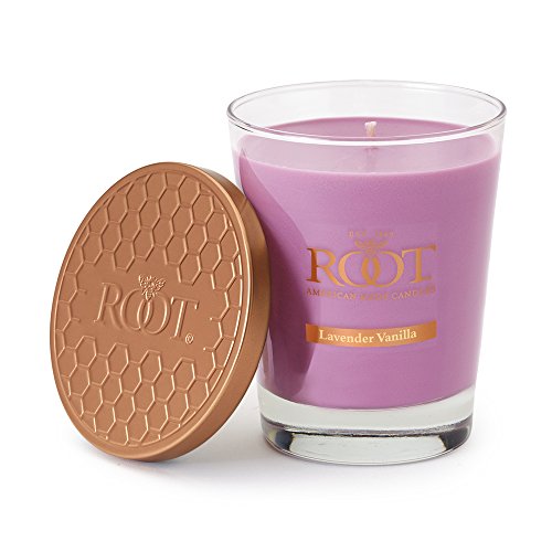Root Legacy Veriglass Scented Beeswax Candle, Lavender Vanilla, Large