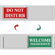 KitchenTour Vacant Occupied Sign with Do Not Disturb/Welcome Sign-Sliver