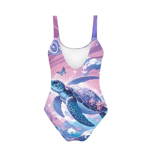 Image of Teens One-Piece Swimsuit Training Athletic Bathing Suits Quick Dry Beach Sport Swimwear Girls Dance Tank Leotards