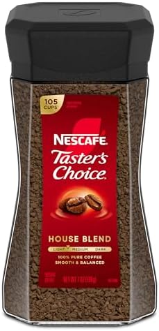 Nescafe Taster's Choice Instant Coffee, House Blend, 7 Ounce