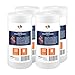 Aquaboon 4-Pack of 5 Micron 10" Big Blue Sediment Water Filter Replacement Cartridge | Whole House Sediment Filtration | Compatible with W15-PR, HD-950, WFHD13001B, GXWH35F, GXWH30C, HF45-10BLBK10PR