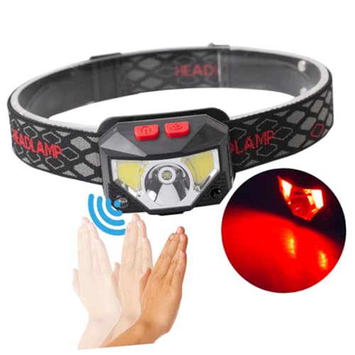 Linterna LED recargable portátil ligera con sensor para camping 6