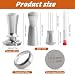 Coffee Tamper 58mm, Espresso Tamper Set with WDT Tool, 58mm Dosing Funnel, Puck Screen 58mm, Spring-Loaded Tamper Flat Stainless Steel Base Compatible with Espresso Coffee Machine