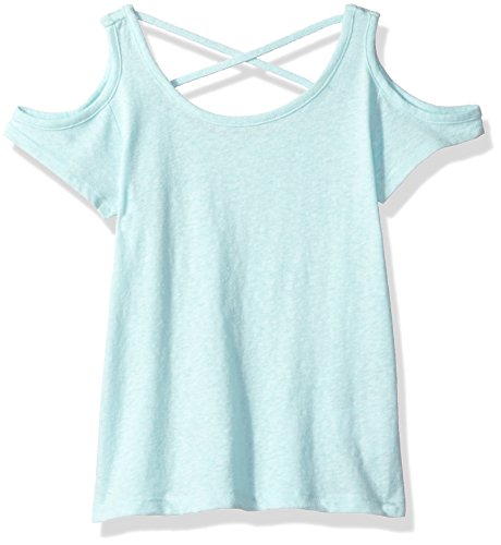 The Children's Place Big Girls Cold Shoulder T-Shirt, Icelandic, M (7/8)