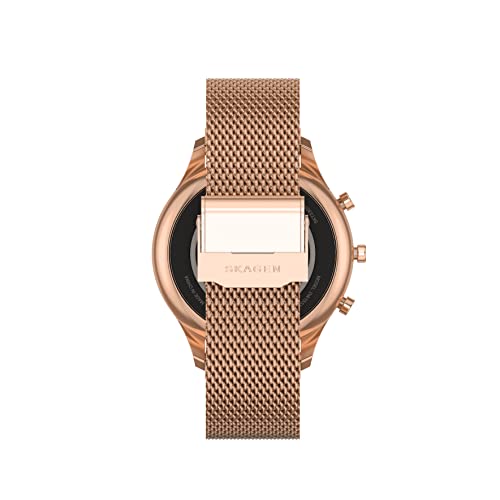 Jorn 38Mm Gen 6 Rose Gold Stainless Steel Mesh Hybrid Smartwatch (Model: Skt3300) #TOP3