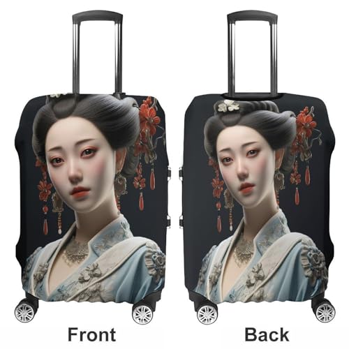 Asian Classical Woman Luggage Cover Washable Elastic Suitcase Cover, Anti Scratch Personalized Suitcase Protectors, Fashion Baggage Covers For Travel3