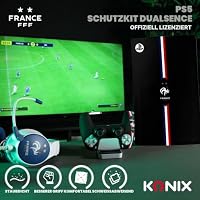 Konix FFF Schutzhülle für DualSense PS5-Controller - Silikon - Daumenstützen - Schwarz – Ansicht 5