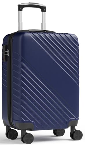 21 Inch Carry On Luggage, ABS Hardside Suitcase with Spinner Wheels, Airline-Approved Cabin Luggage with TSA Security Lock, Expandable Travel Suitcase for Flights, Business Trips & Weekend Vacations