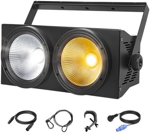 Luces PAR LED Cegadora de 200 W para escenario, 2 luces LED blanc...