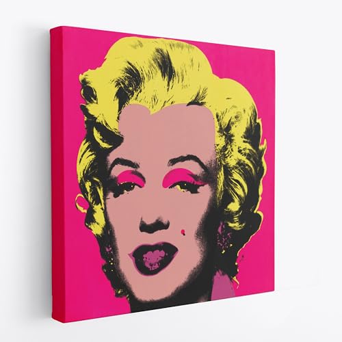 Toile Marilyn Andy Warhol 30x30 cm idéale pour décoration bureau élégant