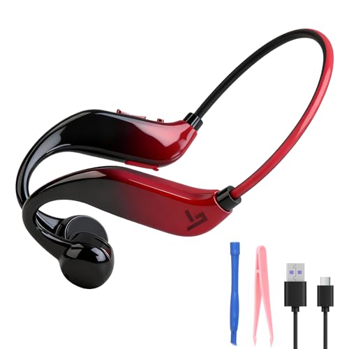 Witfoam Bone Conduction Kopfhörer Bluetooth 5.4 Open-Ear, IPX5 Wasserdicht, 10 Stunden Akku, 32 GB MP3 Speicher, Sport Kopfhörer mit Musik- & Gaming-Modus für Laufen, Radfahren,...
