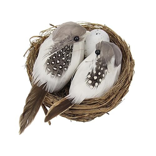 FONDOTIN 1Pc Simulated Birds Nest Decoration for Garden Easter Theme Adornment Durable Nest for Home Outdoor Decor for Wreaths Crafts and Festive Displays