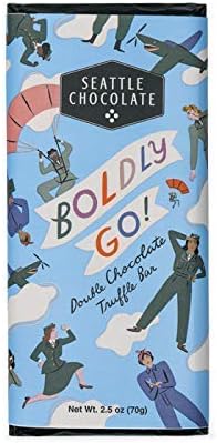 Seattle Chocolate Boldly Go Truffle Bar, 2.5 Ounce
