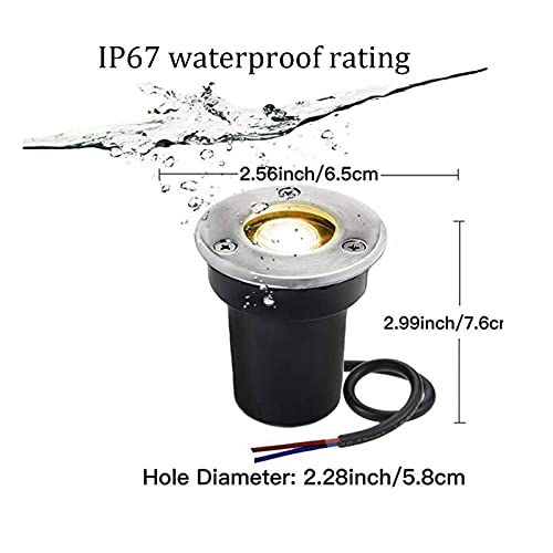 Spot LED encastrable étanche IP67 en acier inoxydable pour sol extérieur - 5