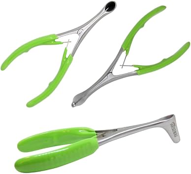 Arsenal Fishing Original Neko-Wacky Tube Plier - Stainless Steel Tool for Neko & Wacky Rig O-Rings, Applicator for Stealth Silicone O-Ring Tube Shields, Rubber Grip, Smooth Action, Durable & Compact
