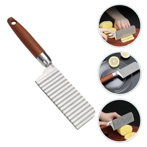 Cortadora crinkle para papas y verduras de acero inoxidable miniatura 6
