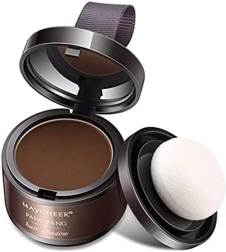Instantly Hair Shadow Hair Line Powder Quick Cover Hair Root Concealer with Puff Touch Hairline Modification Powder (BROWN)