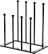 xocome Schuhregal Stehend Metall - Freistehende Schuhschrank, Schuhablage für Schlafsaal, Schrank, Eingangsbereich, Schlafzimmer, Terrasse, Outdoor, Flur, Schuhregal-Organizer für 4 Paar (Schwarz)