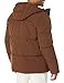 Amazon Essentials Men's Recycled Polyester Mid-Length Hooded Puffer (Available in Big & Tall), Deep Brown, Large