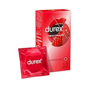 Préservatifs Sexy Fraise Durex - Extra Lubrifiés Saveur Fraise
