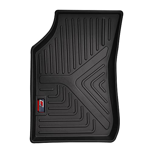 Image of GFX Tpv Premium 3D Life Long Car Floor Mats Compatible with Kwid 2015 Onward, (Black)