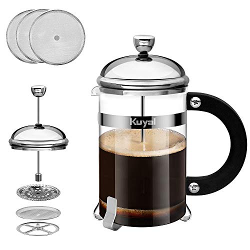Classic Glass French Press Coffee Tea Maker, 27oz