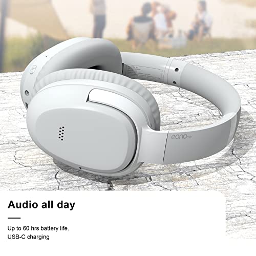 Eonome-Active-Noise-Cancelling-Headphones - S3 Anc Headphones - Hybrid Wireless Over-Ear Bluetooth Headphones With Mic,Multiple Modes,40H Playtime,Comfortable Protein Earcups(Gray) #TOP7