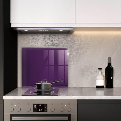 Planche à découper induction 60x52 cm Wallfluent violette pour protection plaque cuisson - 4